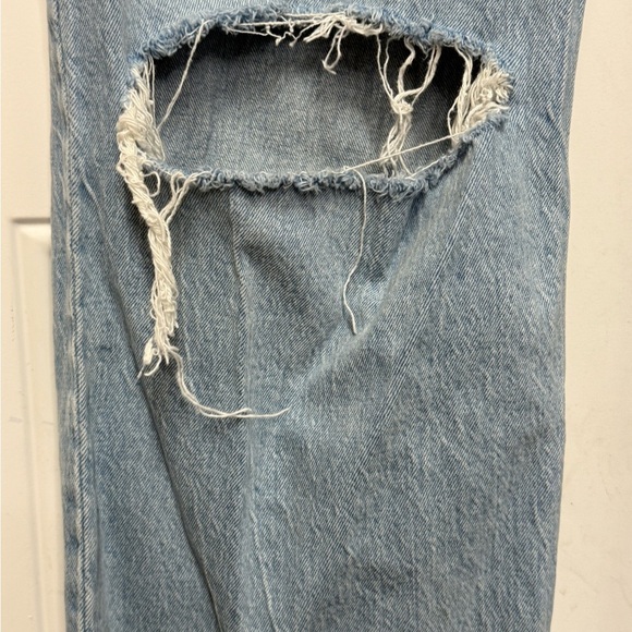 Abercrombie & Fitch The 90s Relaxed Jean High Rise Light Blue 34/18R Plus Size - Picture 4 of 9